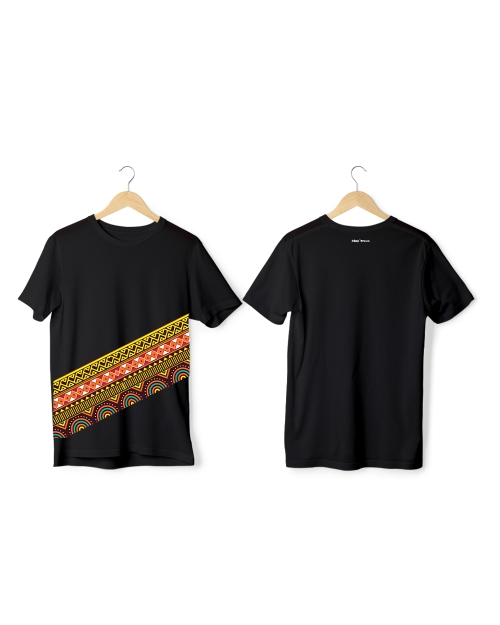 Greys&Blues Vibrant Pima Round Neck T-Shirt - Black